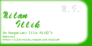 milan illik business card